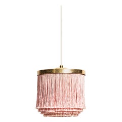 Hans-Agne Jakobsson Ceiling Lamps Model T-605 in Brass and Silk Fringes