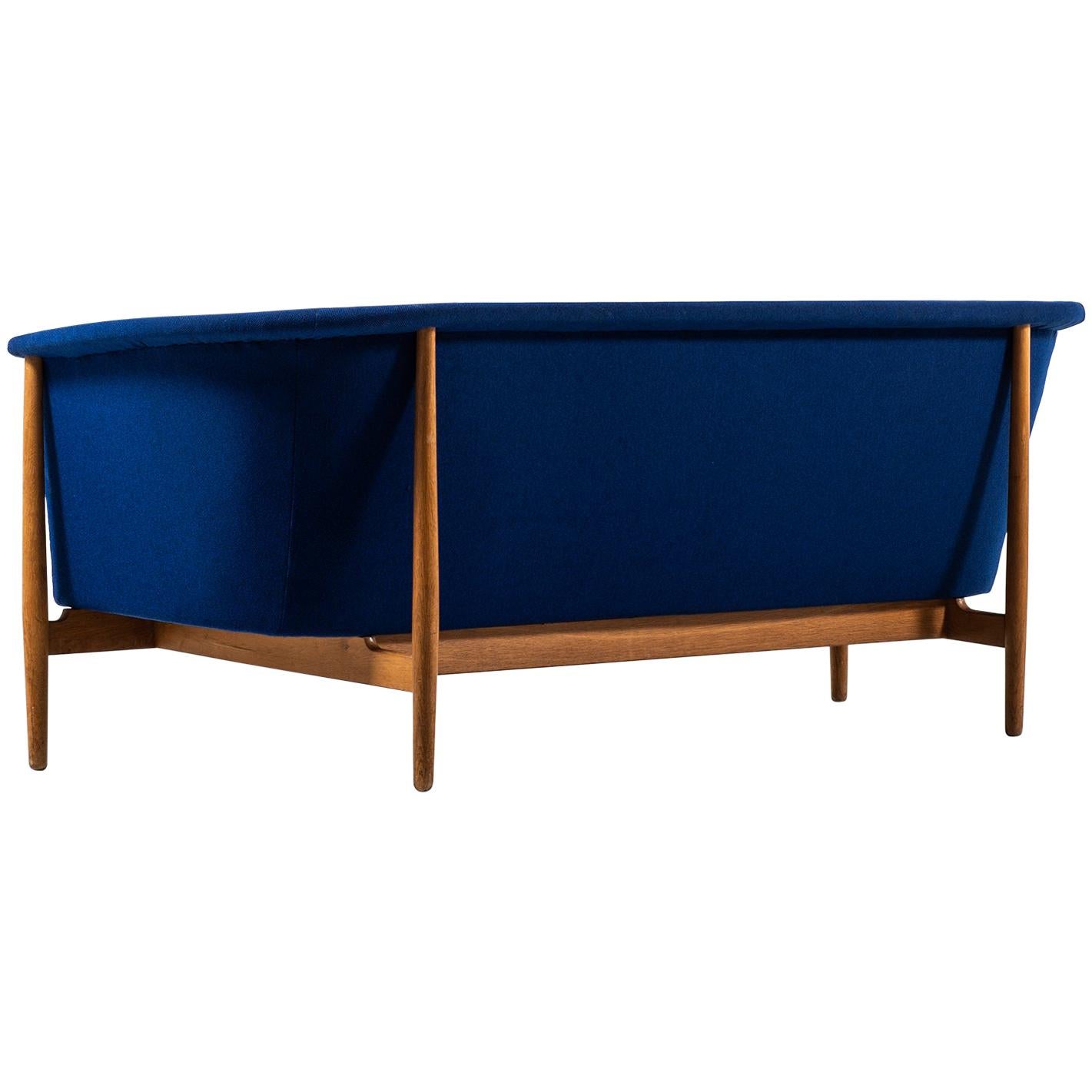 Nanna Ditzel Freestanding Sofa by Knud Willadsen in Denmark For Sale