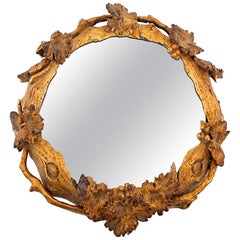 Four Small Circular Wall Mirrors, End of 18th Century