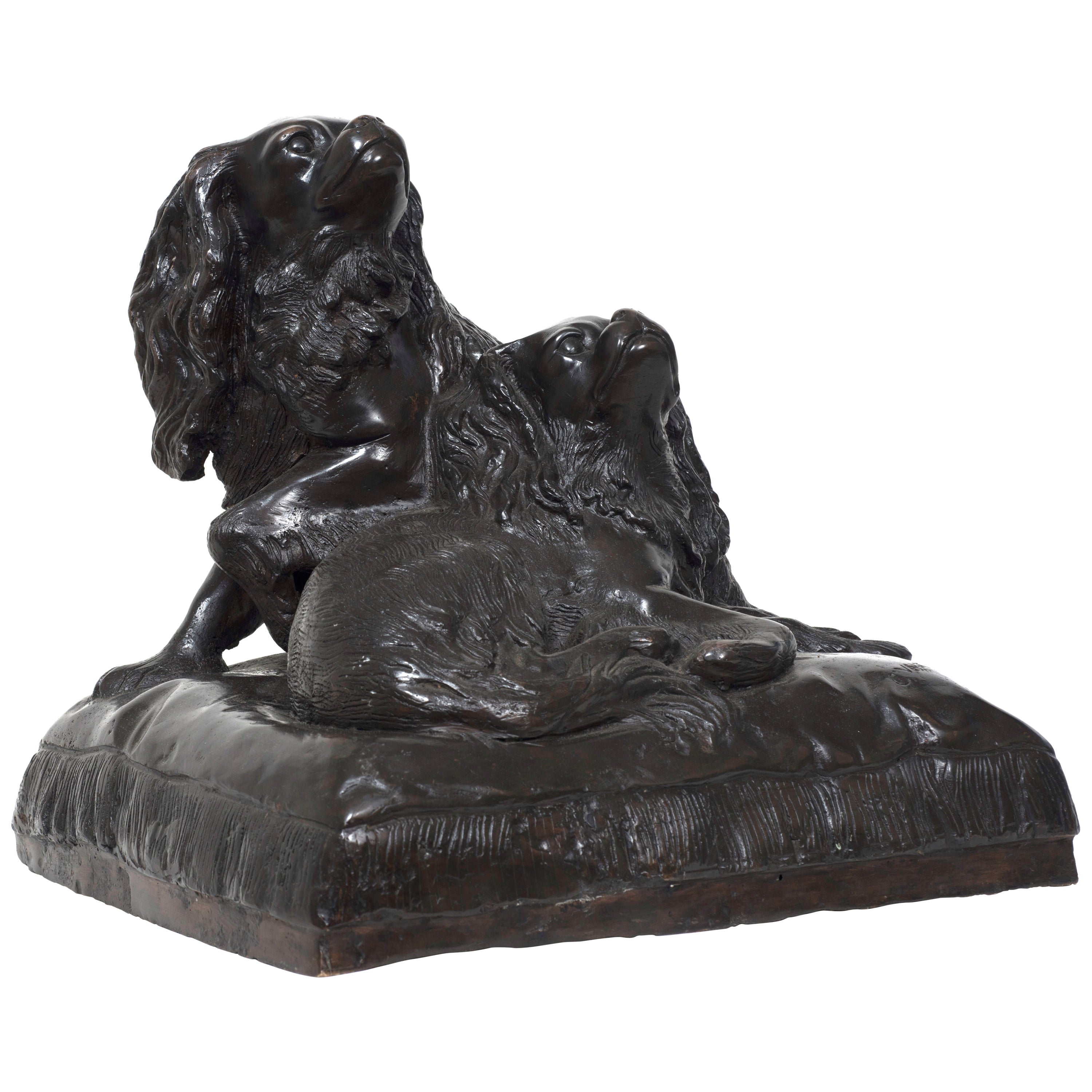 Regal Porcelain Portrait Of A Cavalier King Charles Spaniel