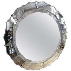 Wonderful Round Venetian Mirror, 1920s-1940s