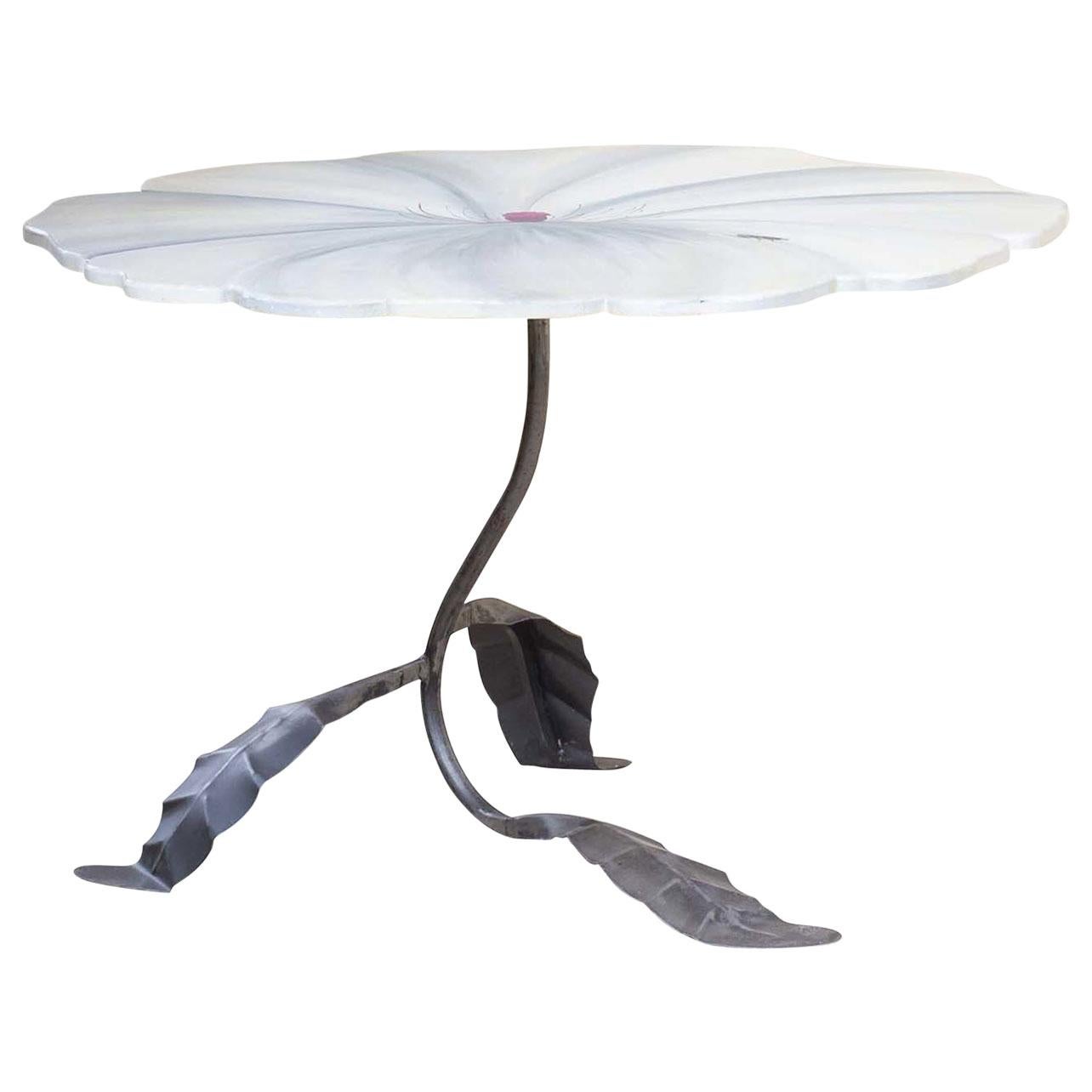 Papaver Somniferum Album Dining Table by Victoria Episcopo For Sale at