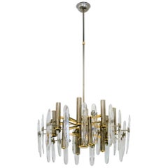 Midcentury Italian Chandelier by Sciolari, circa 1960