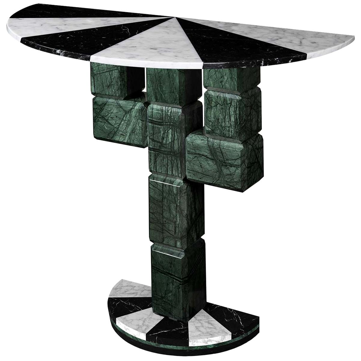 Caxus Marble Side Table by Federico Sigali