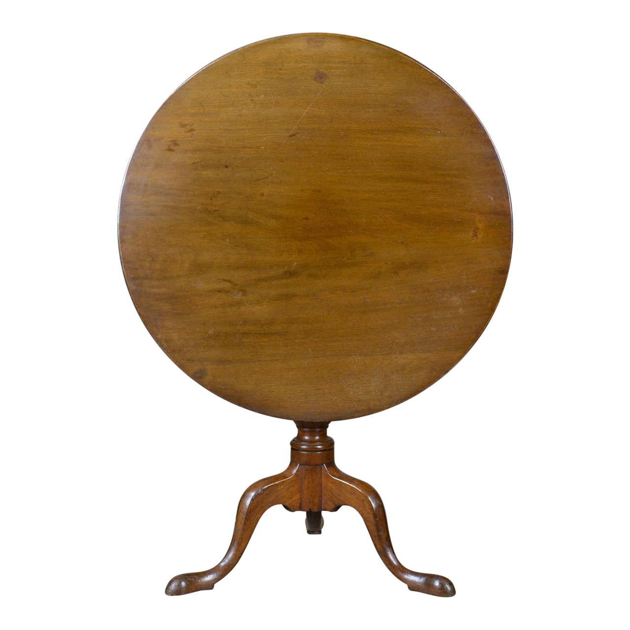 Antique Tilt-Top Table, English, Mahogany, Side, Early 19th Century, circa 1800