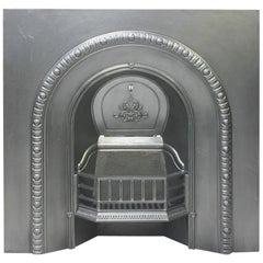 Used Mid-Victorian Arched Cast Iron Fire Grate