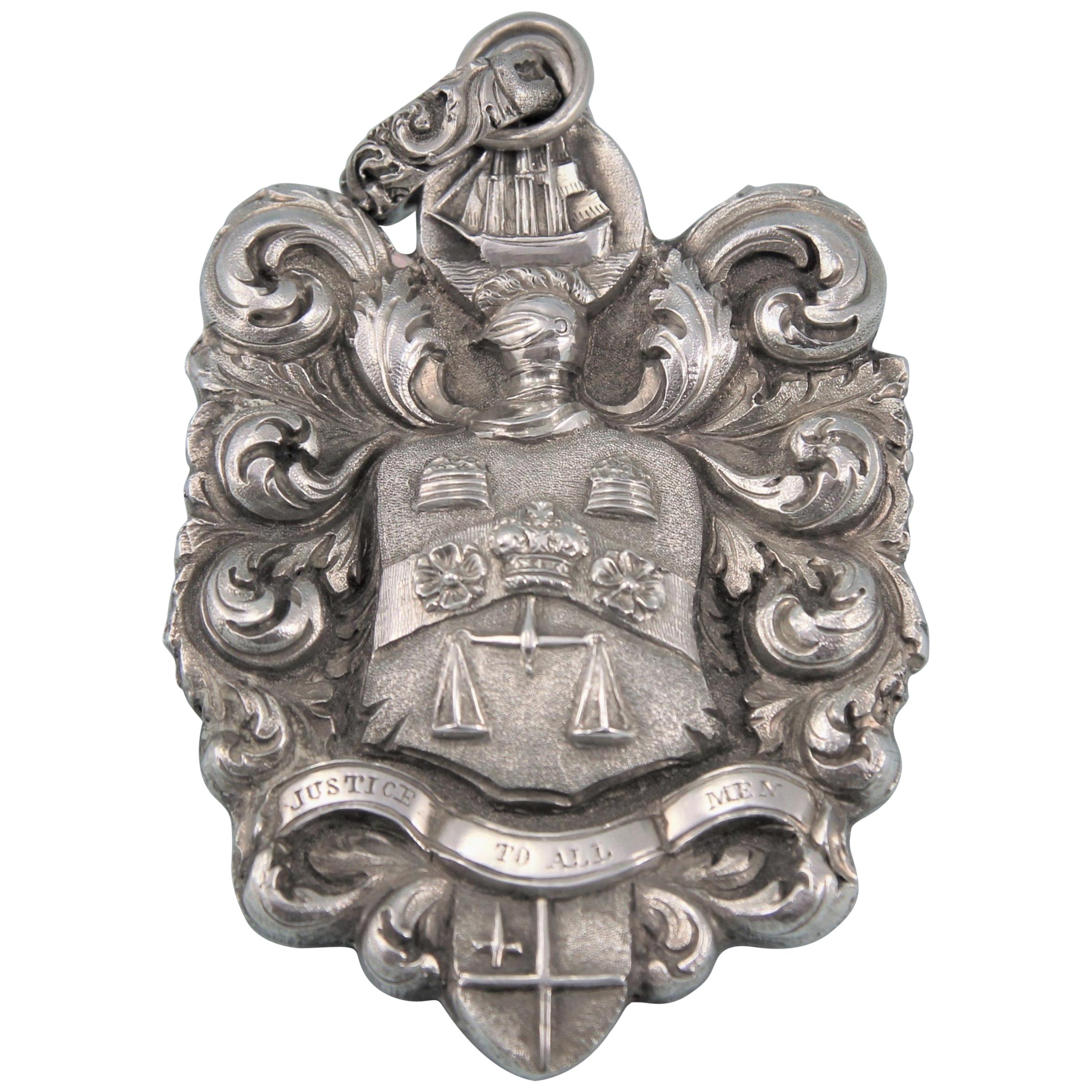 George IV Silver Sea-Coal Meter Badge, England, 1824 For Sale
