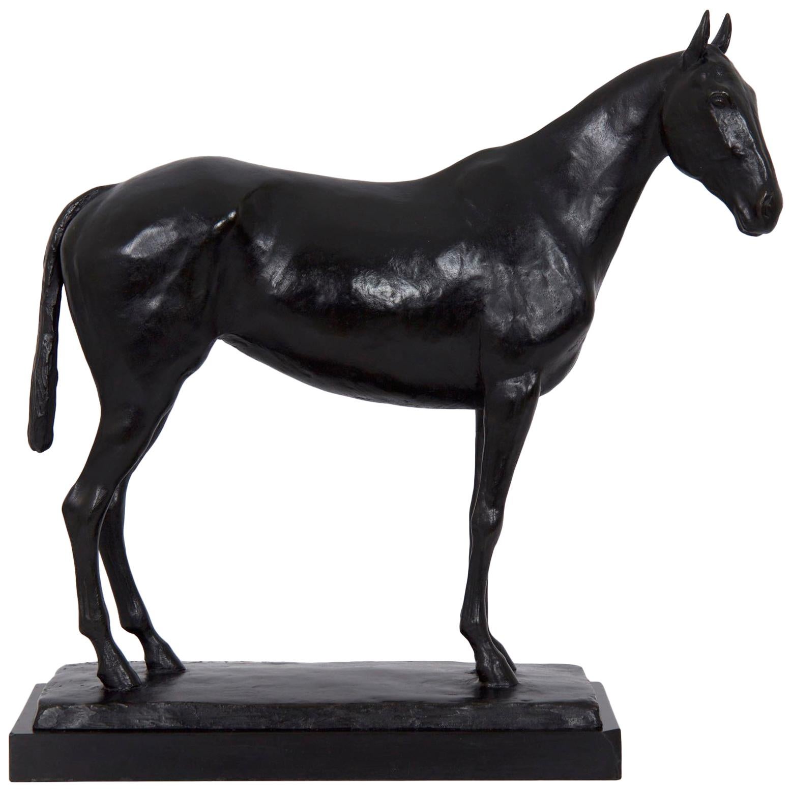 Antique Sculpture of “Standing Horse��” by Mary La BoyTeaux & Roman Bronze Works