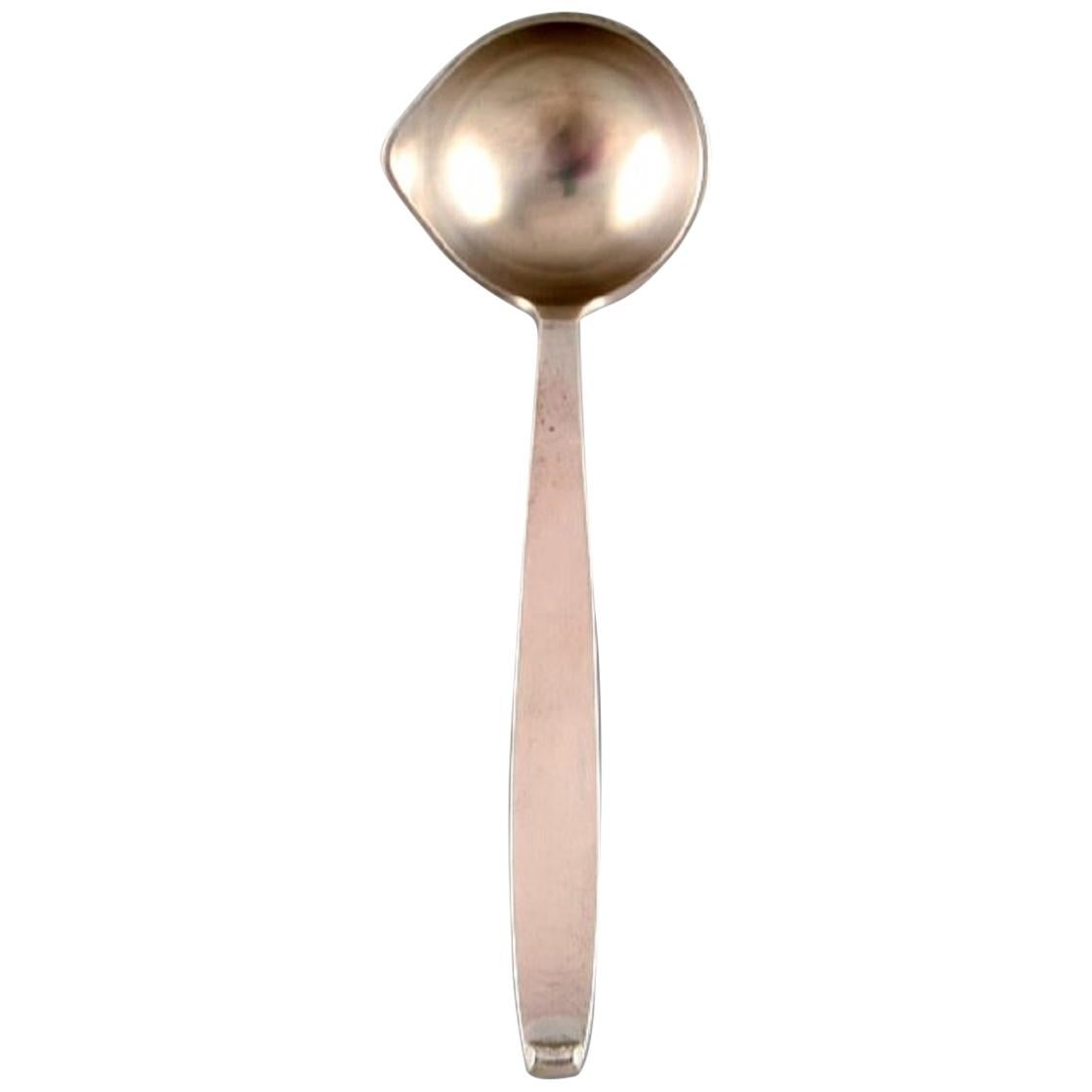 Evald Nielsen No. 29, Sauce Spoon in Full Silver, 1930s For Sale