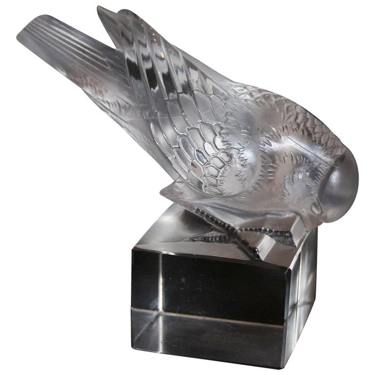 Moineau Sur Socle Lalique Paperweight at 1stdibs