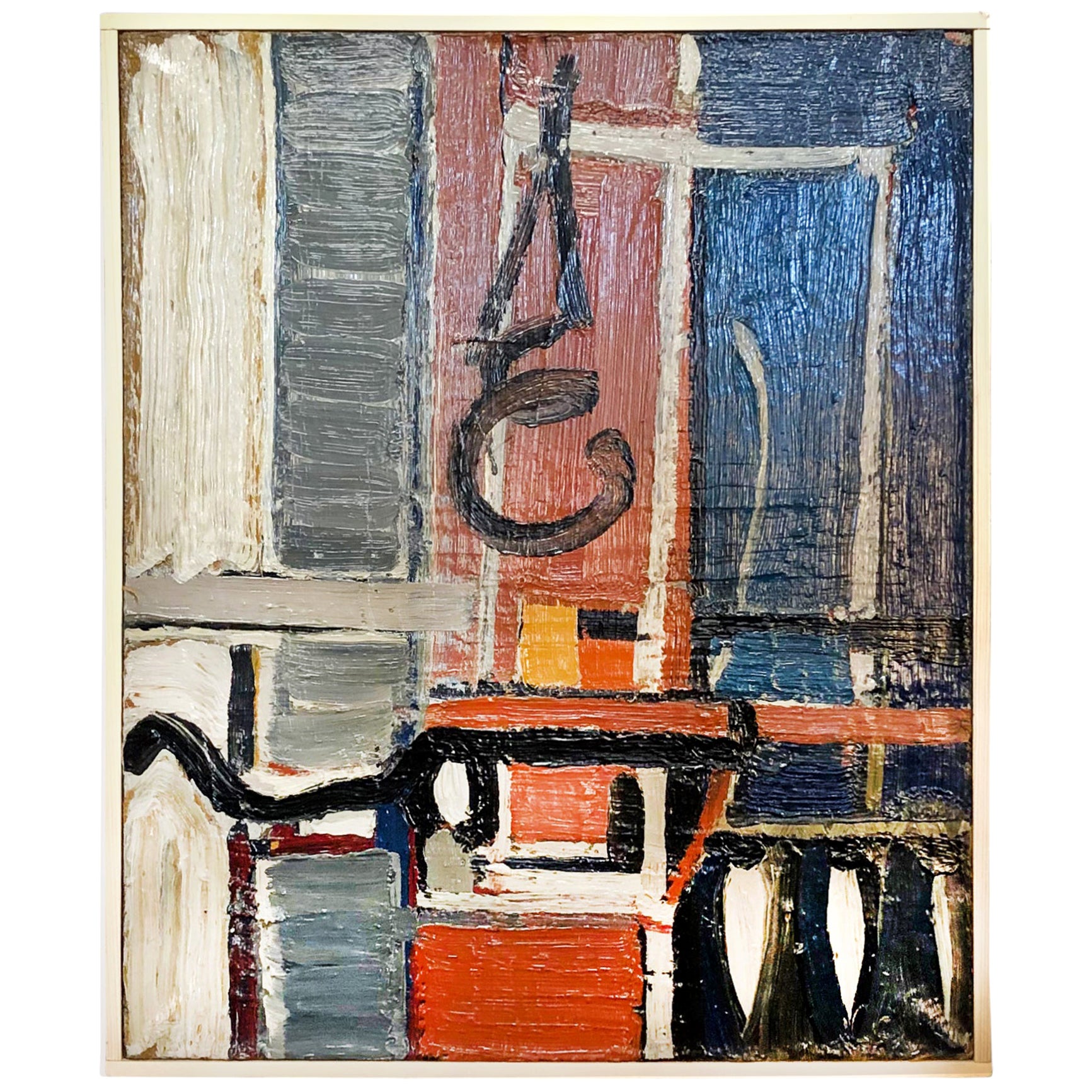 Mid-20th Century Abstract Painting by Jason Schooner at 1stDibs