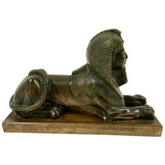Modèle en bronze d'un sphinx:: français:: 19ème siècle