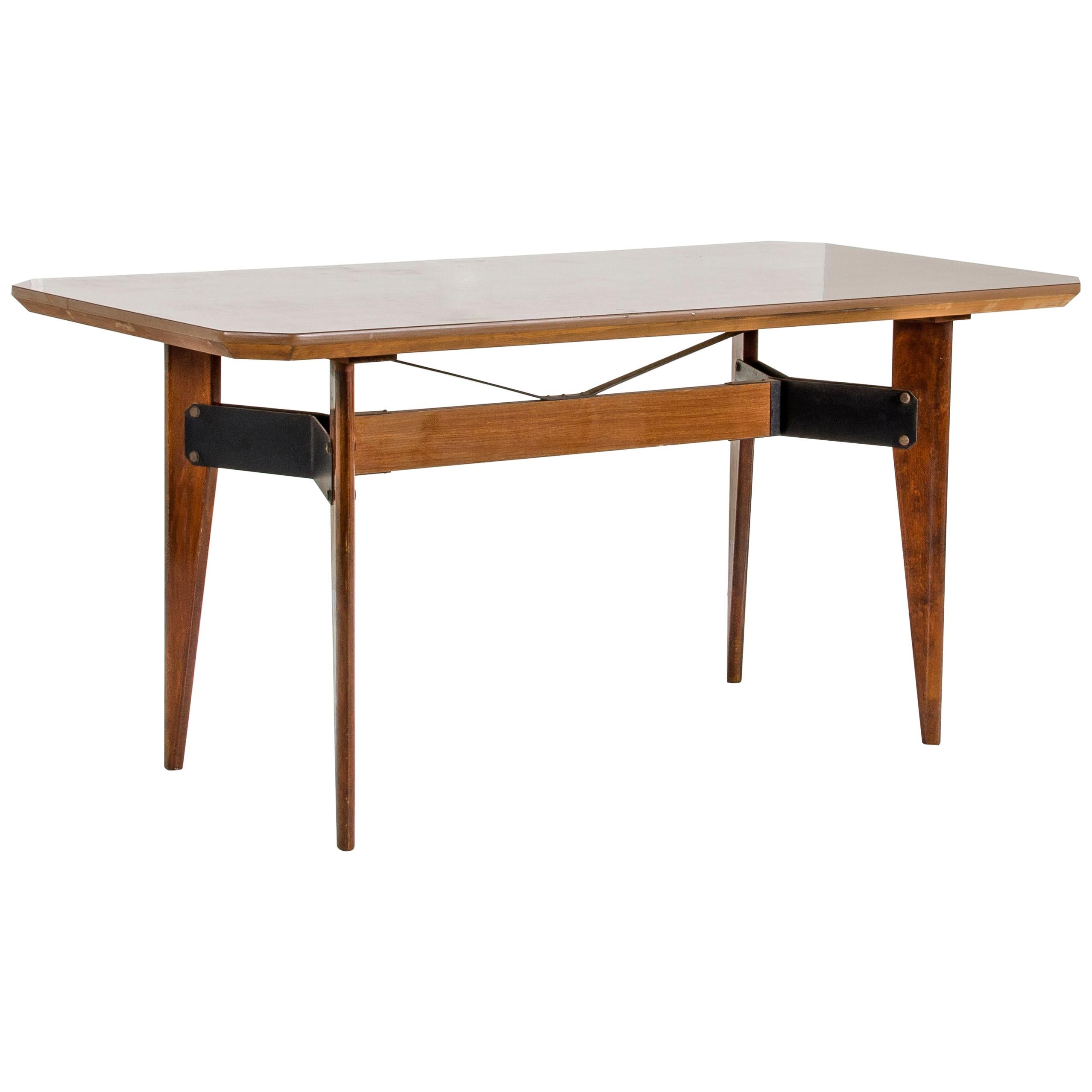 Dining Table in Teak by Carlo Ratti, 1950s