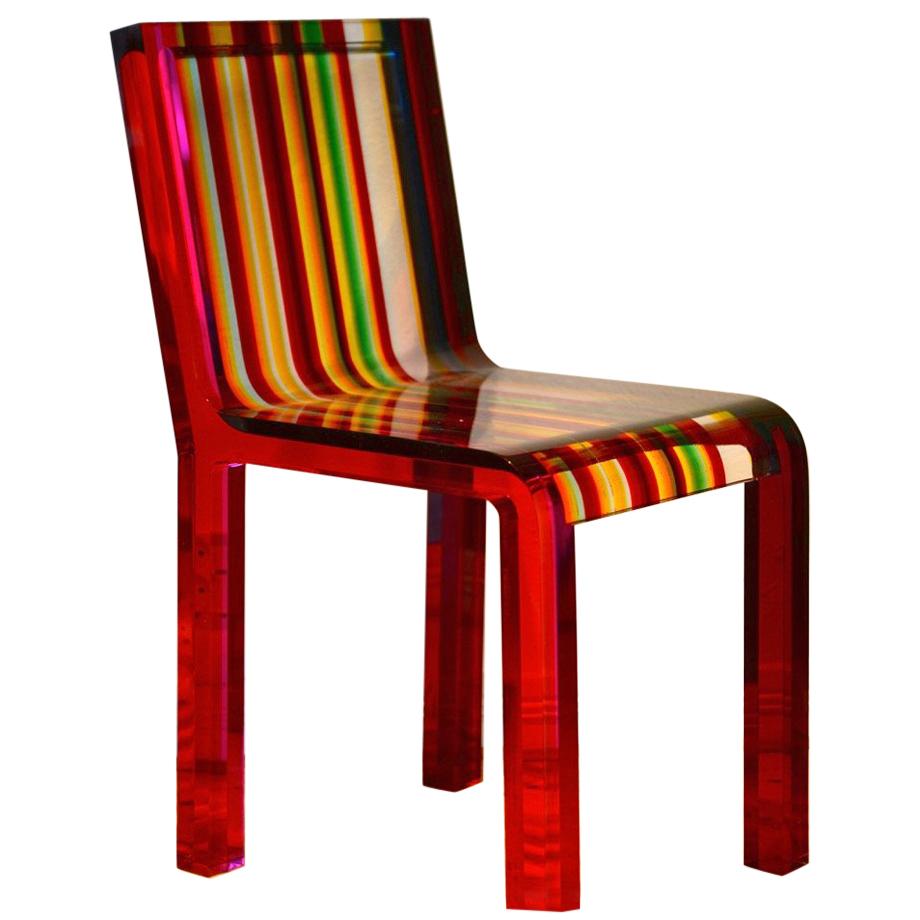 Rainbow Chair in Acrylic Resin by Patrick Norguet for Cappellini For Sale