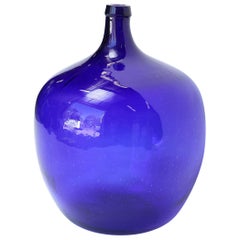 Antique French Blue Demijohn