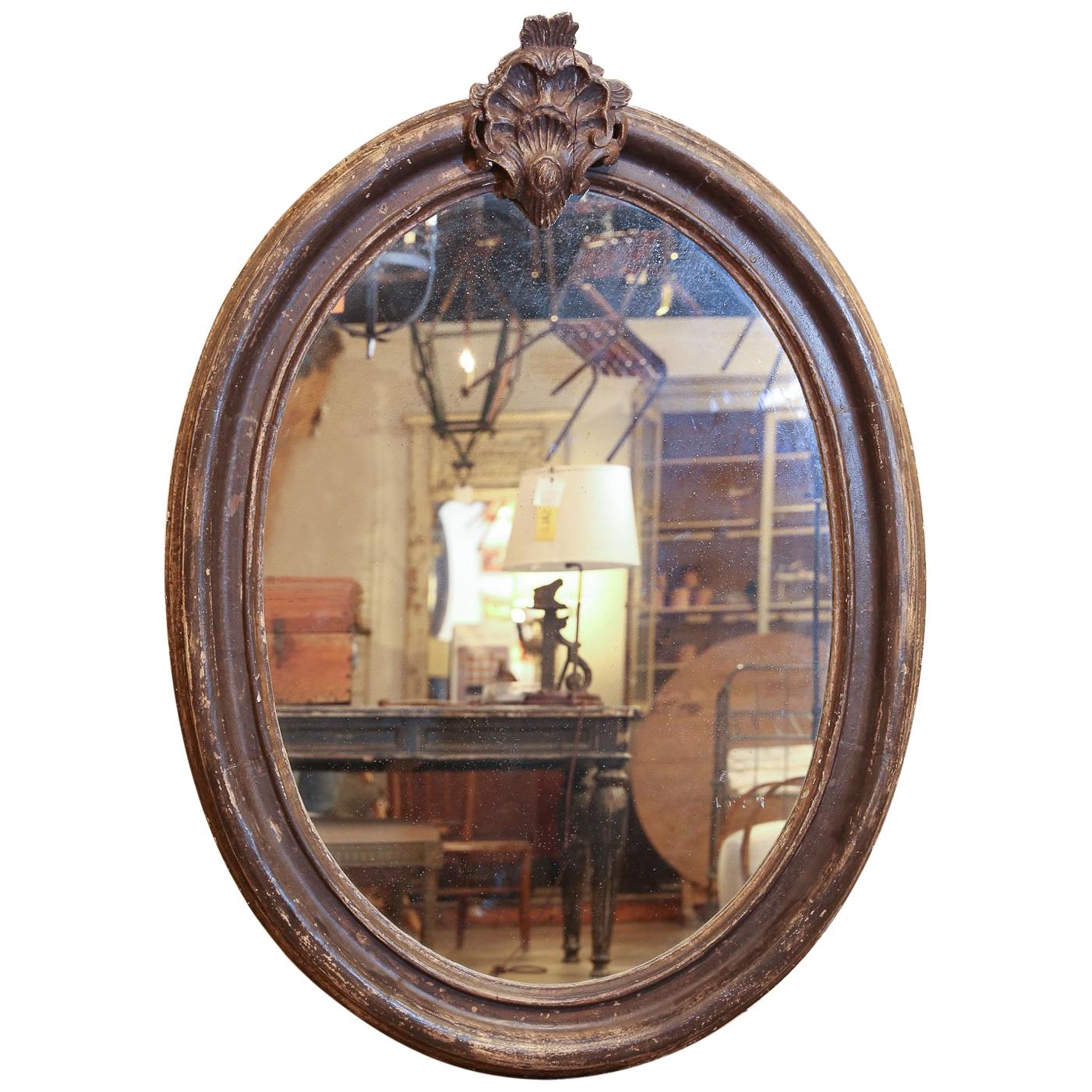 Italienischer italienischer Rahmen um 1790 mit neuem, antikem Spiegel