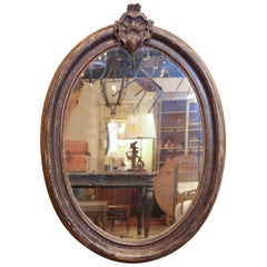 Antique Italian Frame circa 1790 with New Antiqued Mirror