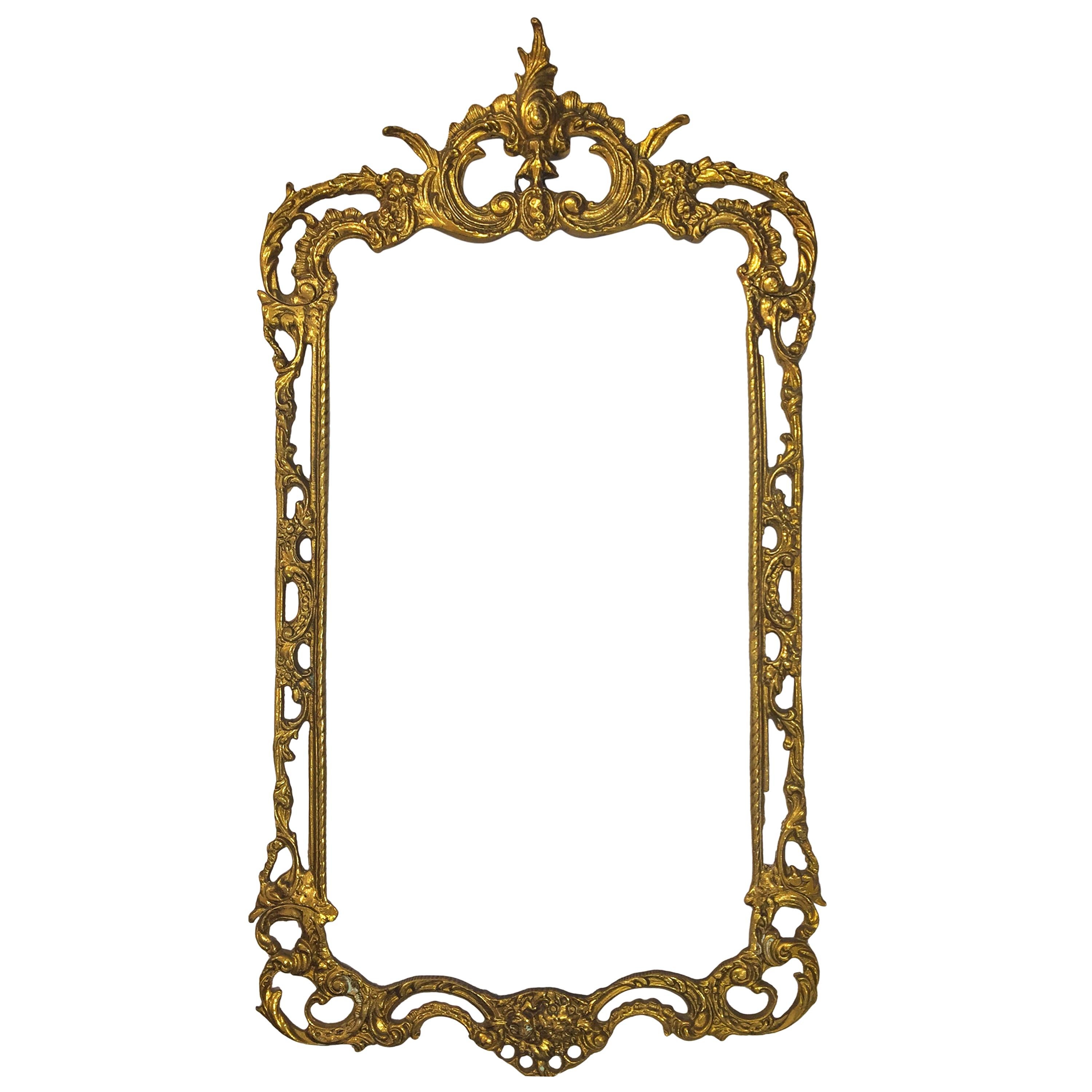 19th Century Bronze Spanish Mirror Frame Netflix Serie For Sale
