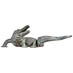 Bronze Alligator Fountain