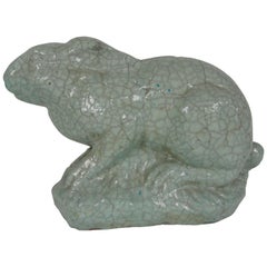 20th Century Large Scale Ceramic Rabbit Sculpture