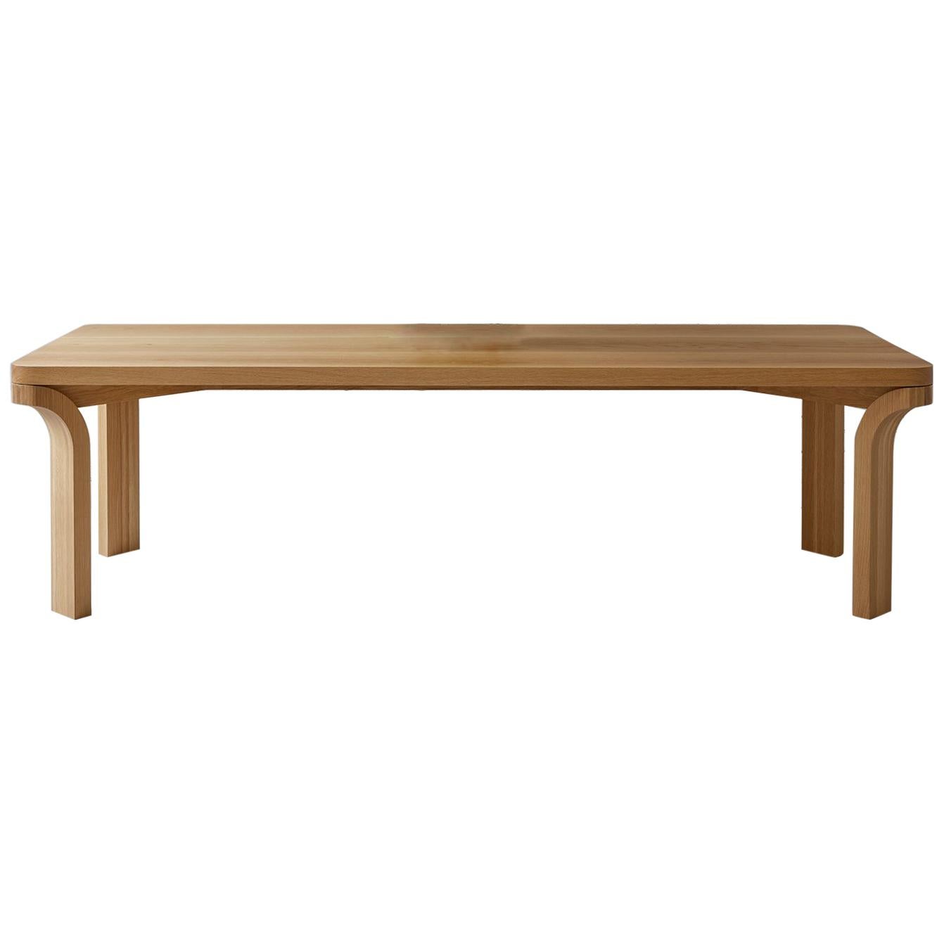  Relevé Dining Table, Solid Oak Dining Table For Sale