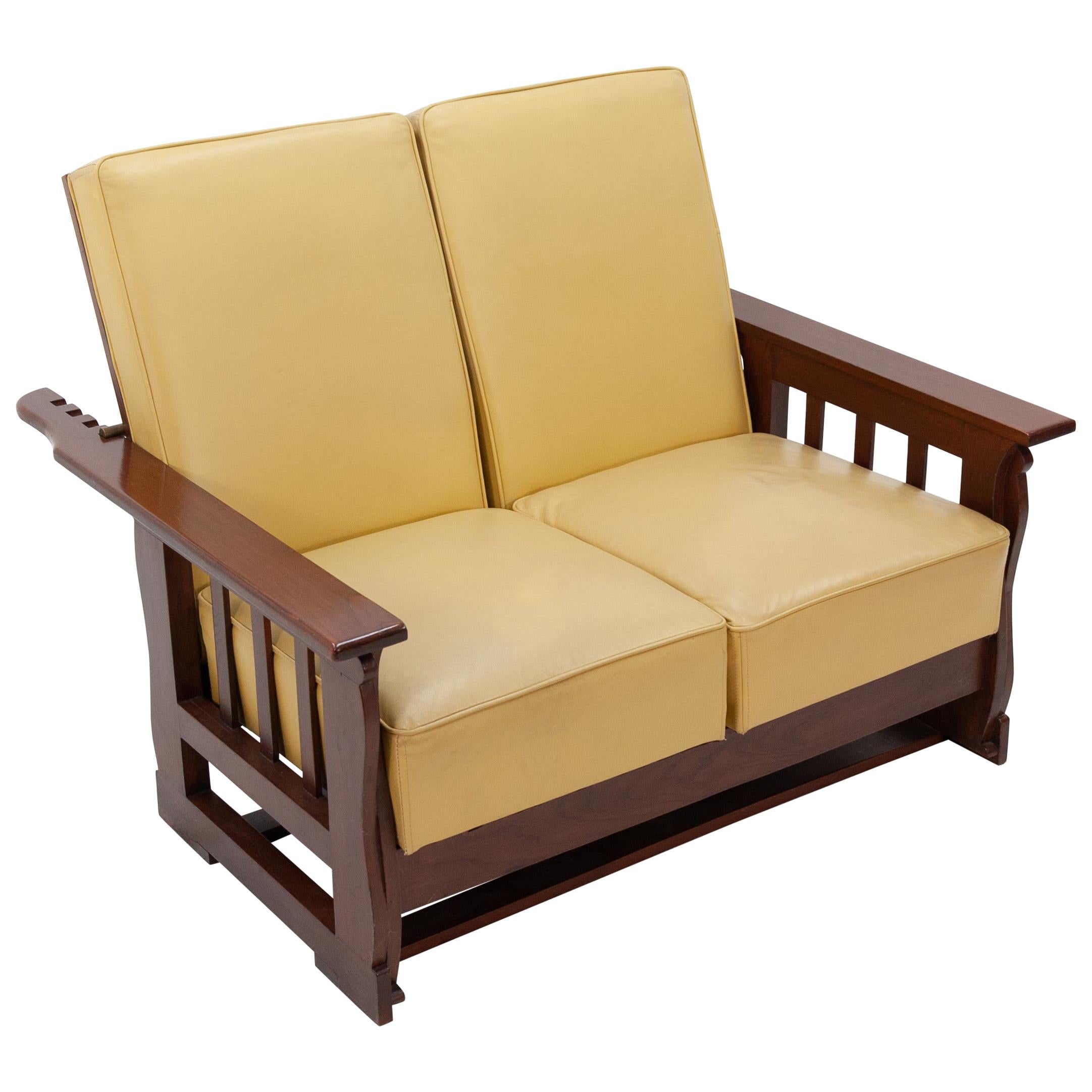 A  Morris chair for two  double Sofa recliner  