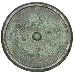 Antique Han Dynasty Bronze Mirror