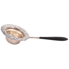 Sterling Silver Repousse Tea Strainer by Tiffany and Co