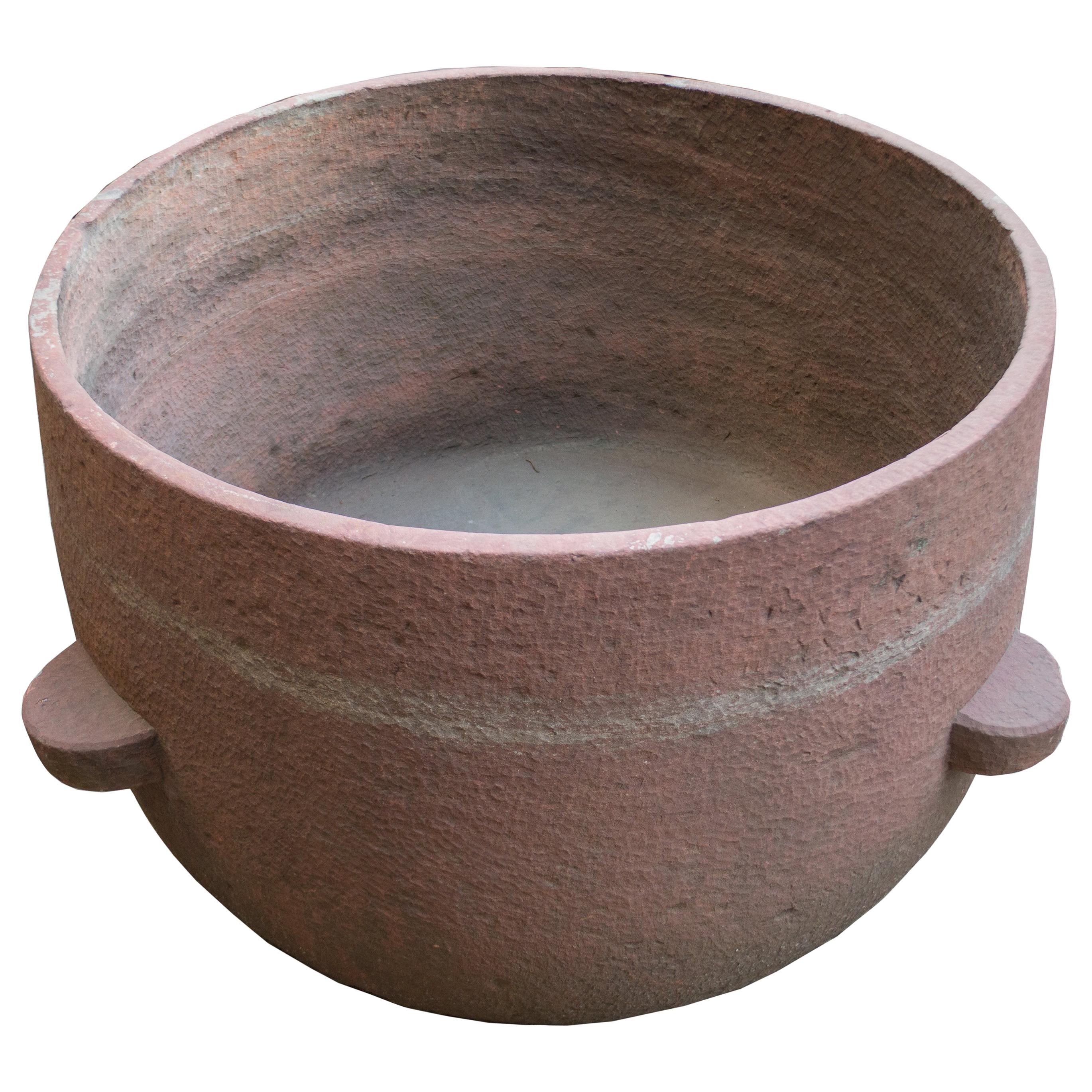 Shekhawati Desert Zone, India, Monolithic Stone Pots with Handles For Sale