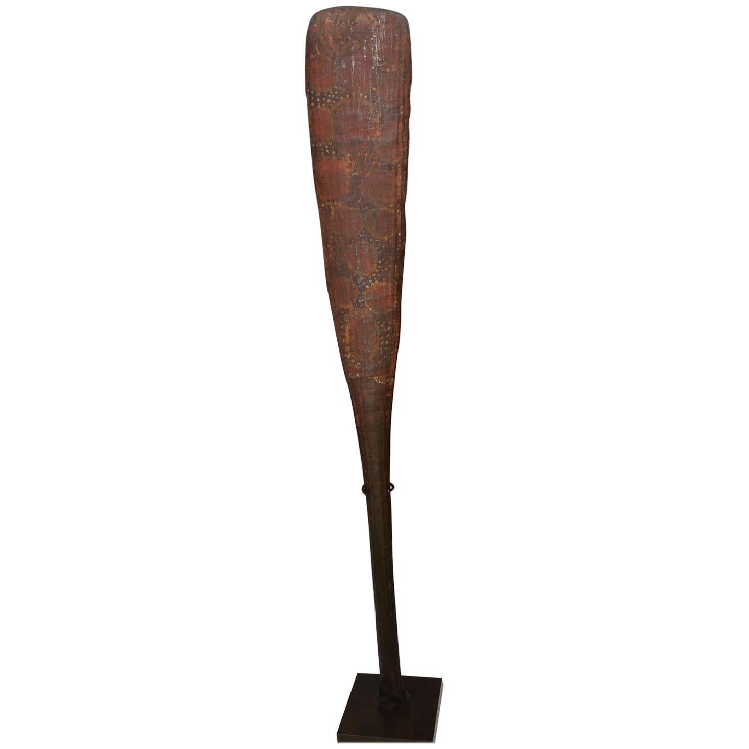 Fine Rare Old Australian Aboriginal Tiwi Islands Ceremonial Paddle Club