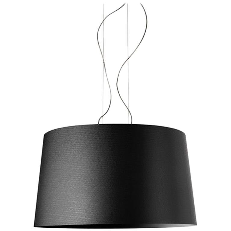 Foscarini Twice as Twiggy LED Suspension Lamp in Black by Marc Sadler For Sale