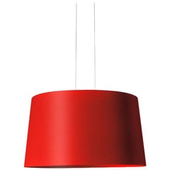Foscarini Twice as Twiggy LED Suspension Lamp in Crimson by Marc Sadler