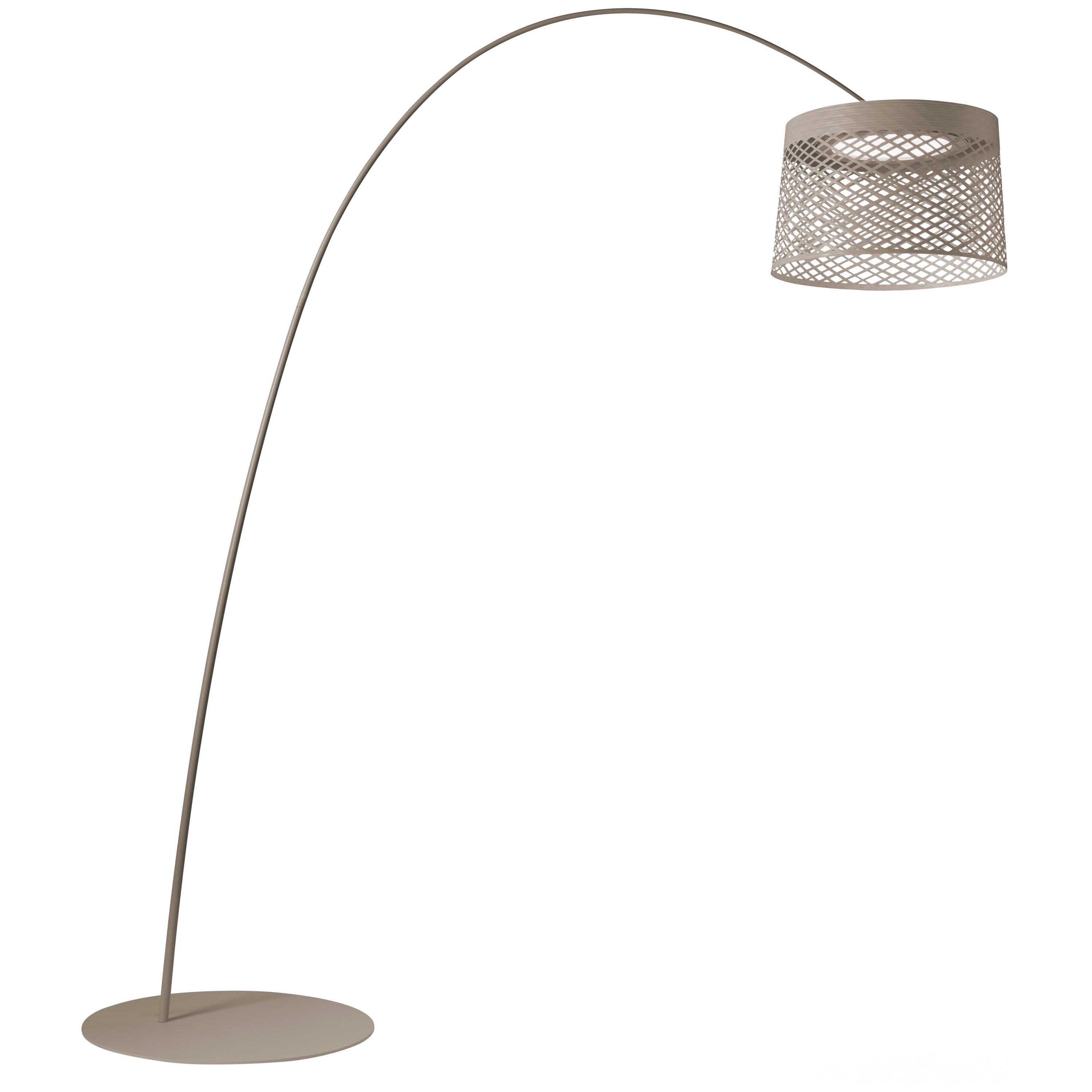 Foscarini Twiggy Grid Stehlampe für den Außenbereich in Grau von Marc Sadler im Angebot