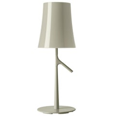 Foscarini Large Dimmable Birdie Table Lamp in Grey by Ludovica & Roberto Palomba