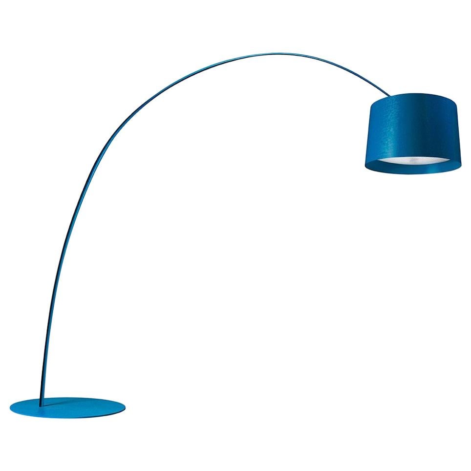 Foscarini Twice as Twiggy LED Stehleuchte in Indigo von Marc Sadler im Angebot