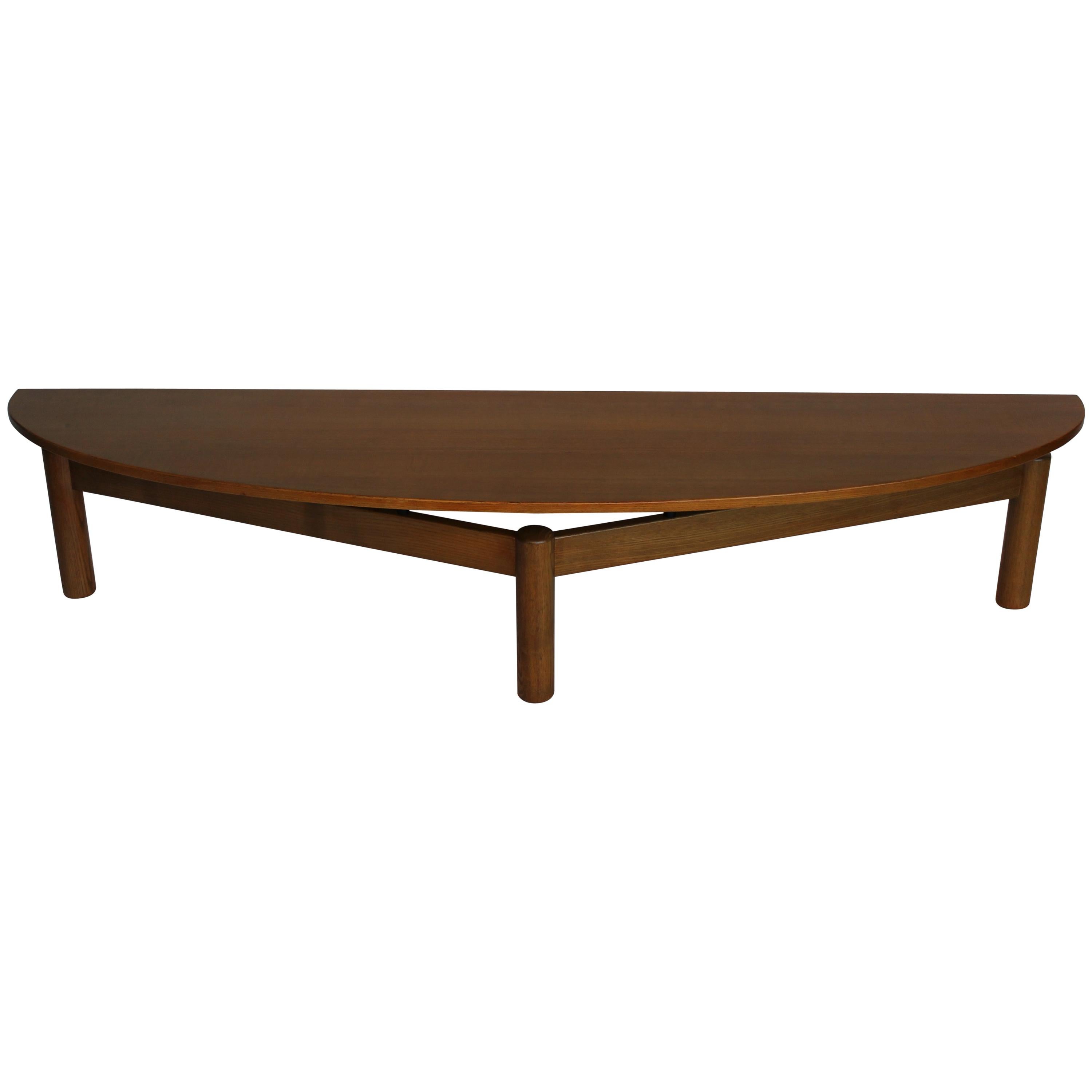 Mid-Century Cassina "Sinbad" Italian Wood Coffee Table or Bench, 1981