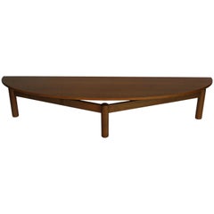 Mid-Century Cassina "Sinbad" Italian Wood Coffee Table or Bench, 1981