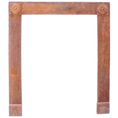 Used Georgian Cast Iron Bullseye Fire Surround