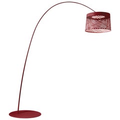 Foscarini Twiggy Grid Outdoor Floor Lamp in Carmine by Marc Sadler