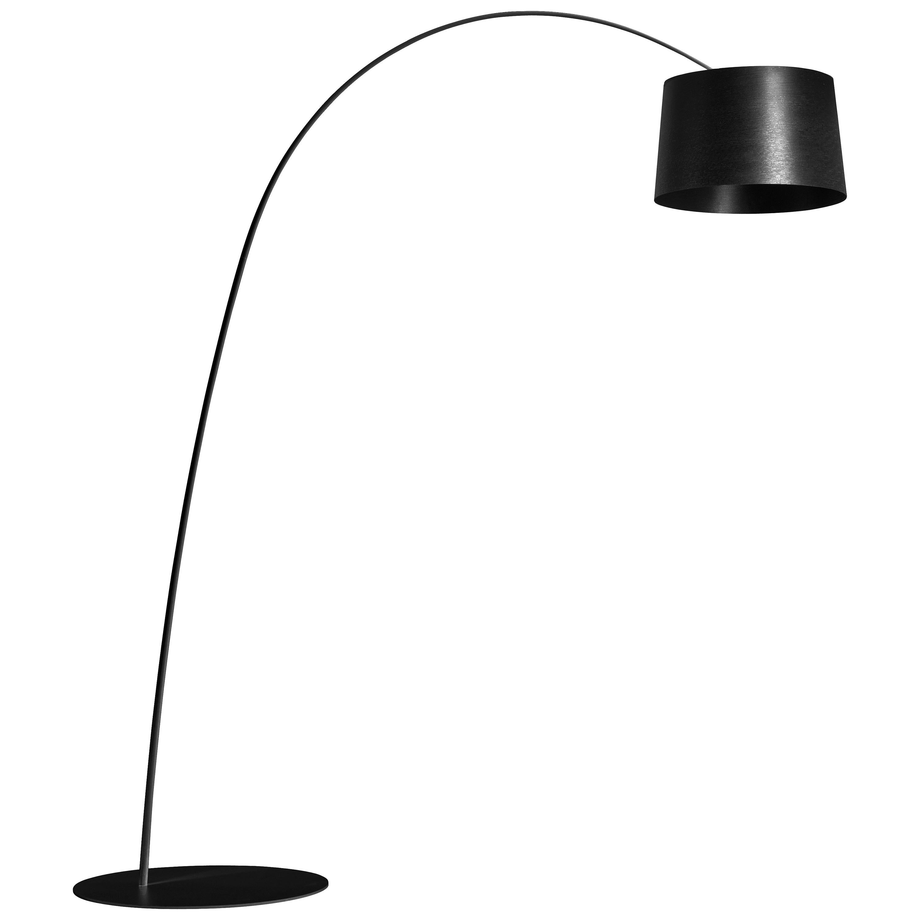 Foscarini Twiggy Led Floor Lamp in Black by Marc Sadler For Sale