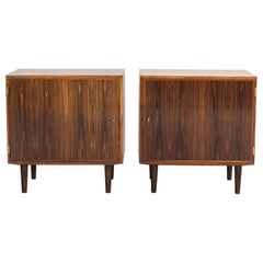 Midcentury Pair of Danish Cabinets in Rosewood by Hundevad, 1960s