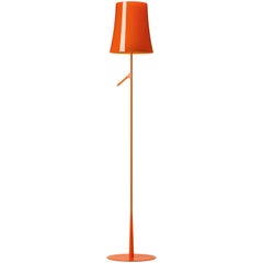 Foscarini Dimmable Birdie Floor Lamp in Orange by Ludovica & Roberto Palomba