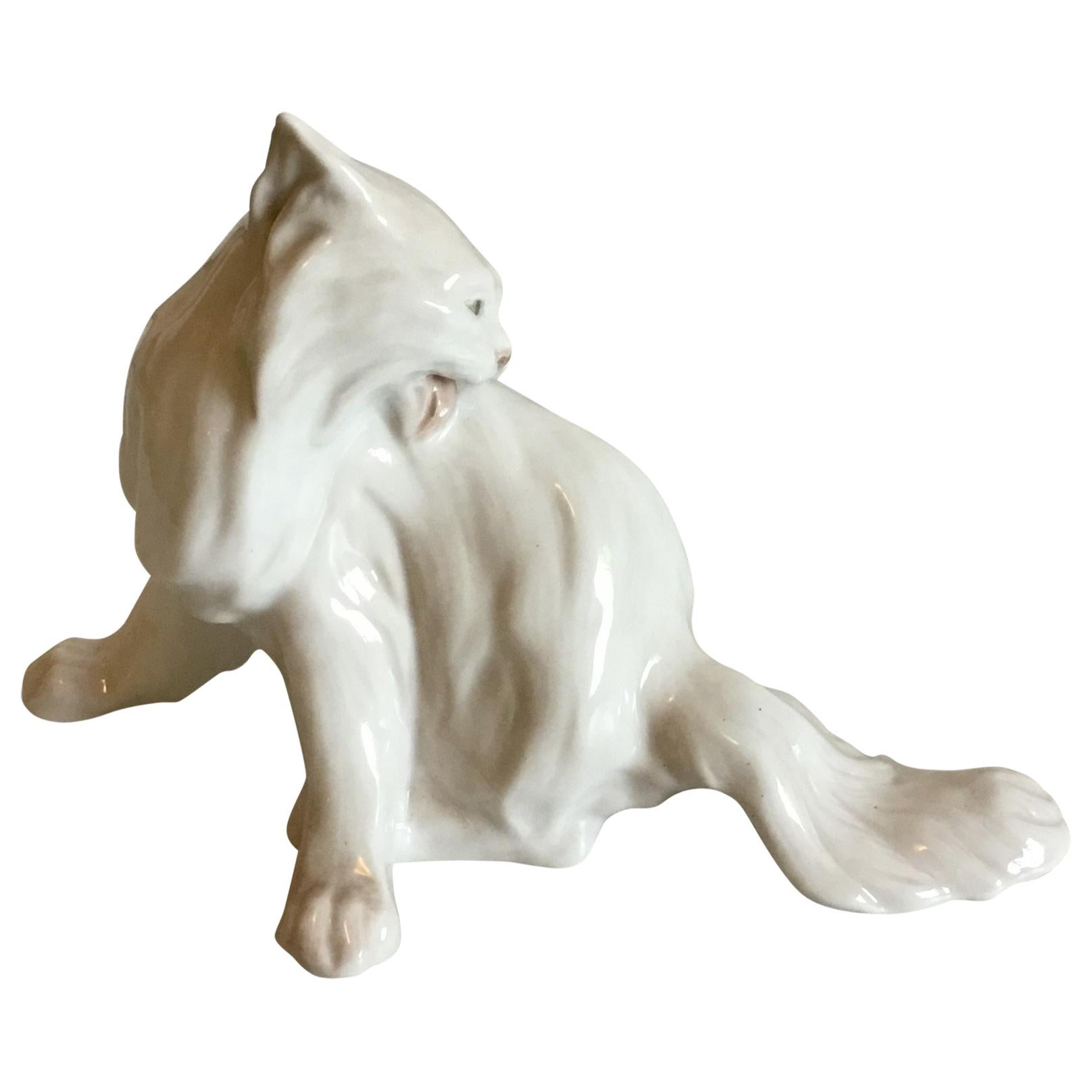 Royal Copenhagen Figurine of Cat Designed by Knud Kyhn No 774