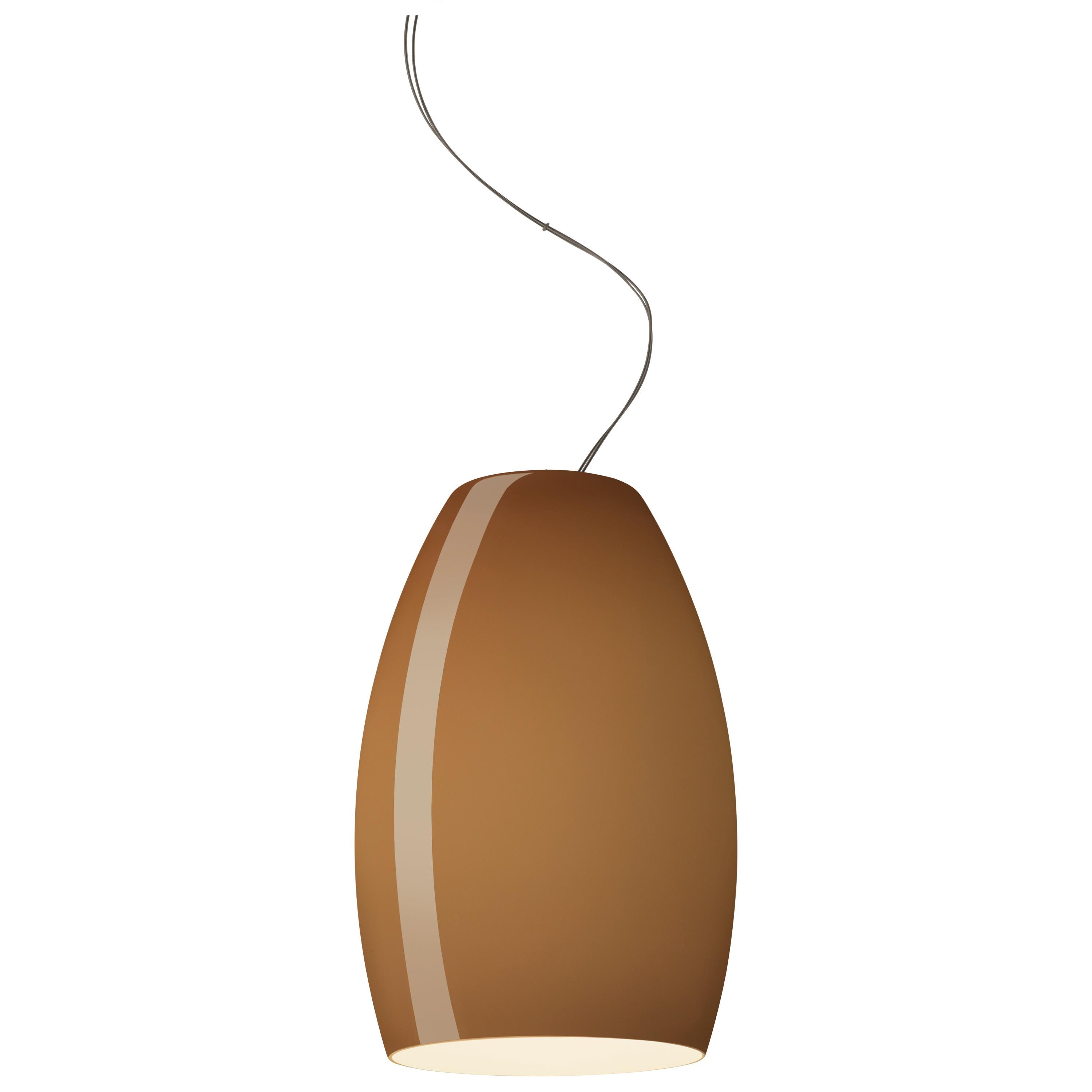 Foscarini Buds 1 LED Suspension Lamp in Brown by Rodolfo Dordoni For Sale