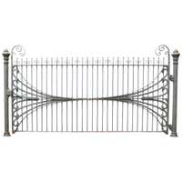Samuel Yellin Wrought Iron Gate, Signed For Sale at 1stdibs