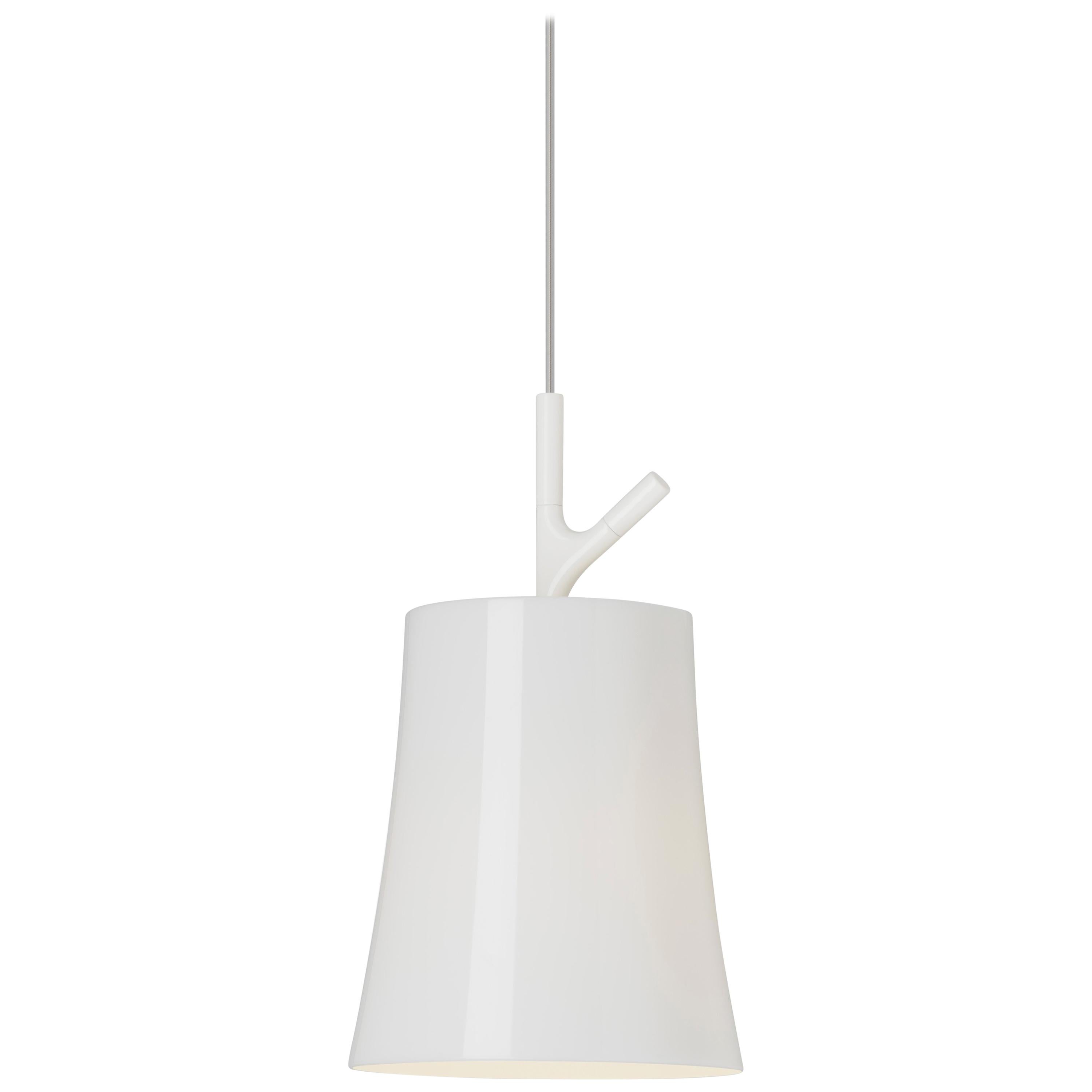 Foscarini Birdie Large Suspension Lamp in White by Ludovica and Roberto Palomba