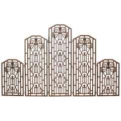 Art Deco Cast Iron Panels