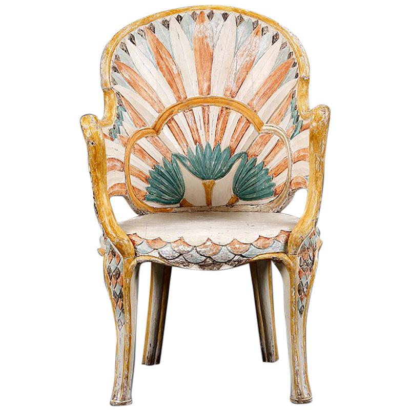 Art Deco Egyptian Revival Chair For Sale