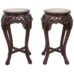 Two Antique Chinese Plant Stands