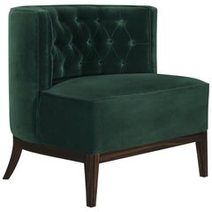 Pasadena Armchair Capitonated and Covered with Velvet